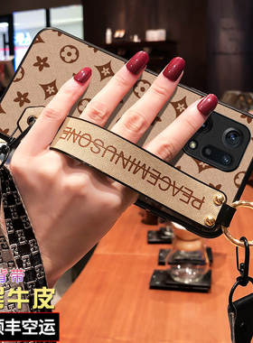 适用oppofindx5pro手机壳findx5女款por防摔软壳5g曲屏findx3斜挎背带findx3pro保护套新款潮牌个性时尚腕带