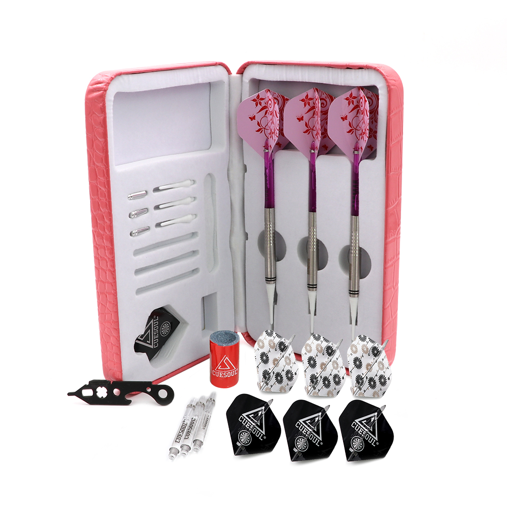 CUESOUL/Q獸3支装18克85%钨钢镖飞镖专业比赛级软式飞镖套装C3108