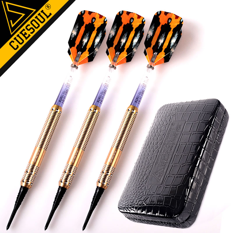 CUESOUL/Q獸蛟龙软式电子飞标酒吧室内专业比赛级俱乐部铜镖套装