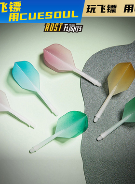 CUESOUL ROST系列渐变色AK5一体飞镖尾翼专业赛级小方翼配件套装
