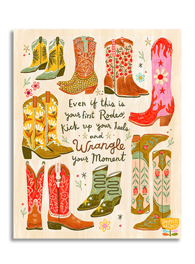 【一口价】插画师Abbie Rosie英文花朵客厅装饰画挂画复刻版画芯