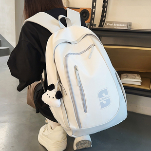 书包女ins日系大容量高中大学生旅行背包男初中生双肩包休闲时尚