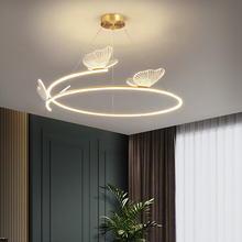 蝴蝶圆圈吊灯 现代简约大气轻奢客厅卧室2024年新款创意个性灯具