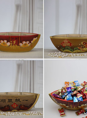 收纳盒陶瓷多功能中式桌面收纳盒