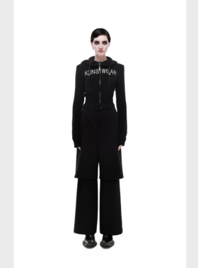 KUNSWEAR/琨丝薇尔24FA 设计高级气质女装裤子腰带拼接西装长裤