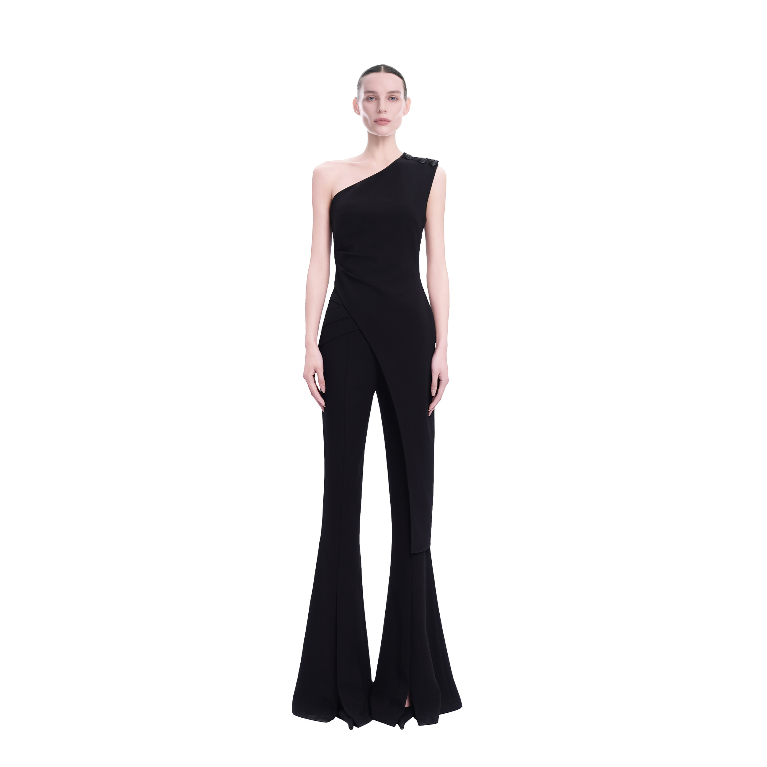 KUNSWEAR/琨丝薇尔26SU 先锋复古女装长裤设计师款休闲裤