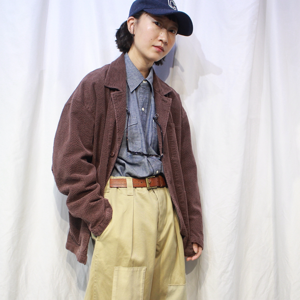 秋装日系复古单排扣休闲小西服古着感灯芯绒宽松西装外套男女款