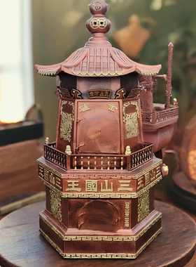 寺庙道观铸铁六角烧纸炉定做户外烧元宝炉大型室外圆形烧纸化宝炉
