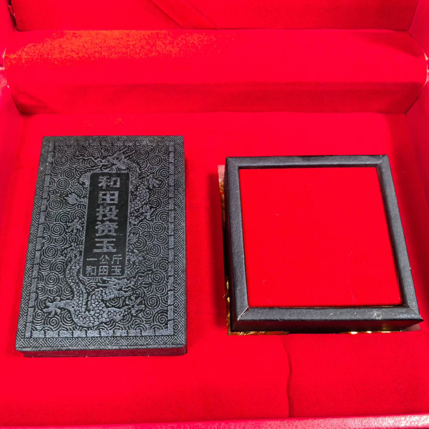 新疆玉石和田玉青玉投资玉方印章天然创意礼品盒家居装饰玉石摆件