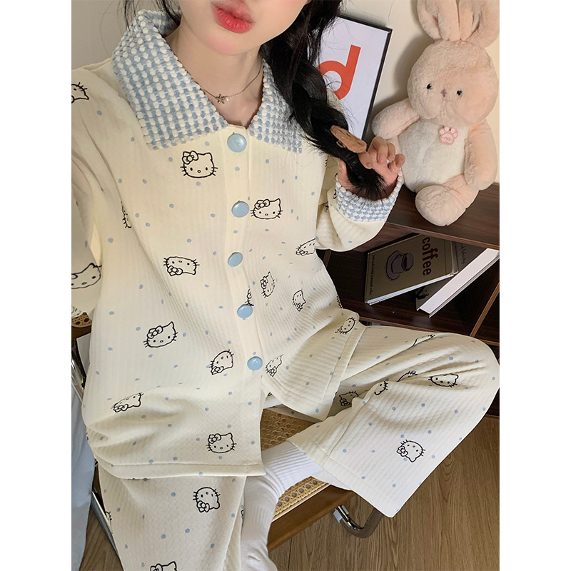 卡通睡衣女2025新款春秋冬季甜美