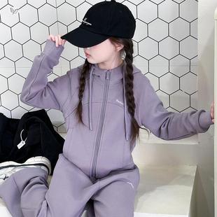 卫衣卫帽裤 连外套学生运动长裤 套装 韩版 两件套 025年2秋装 女童秋季