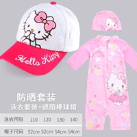 Бейсболка, купальник, комплект