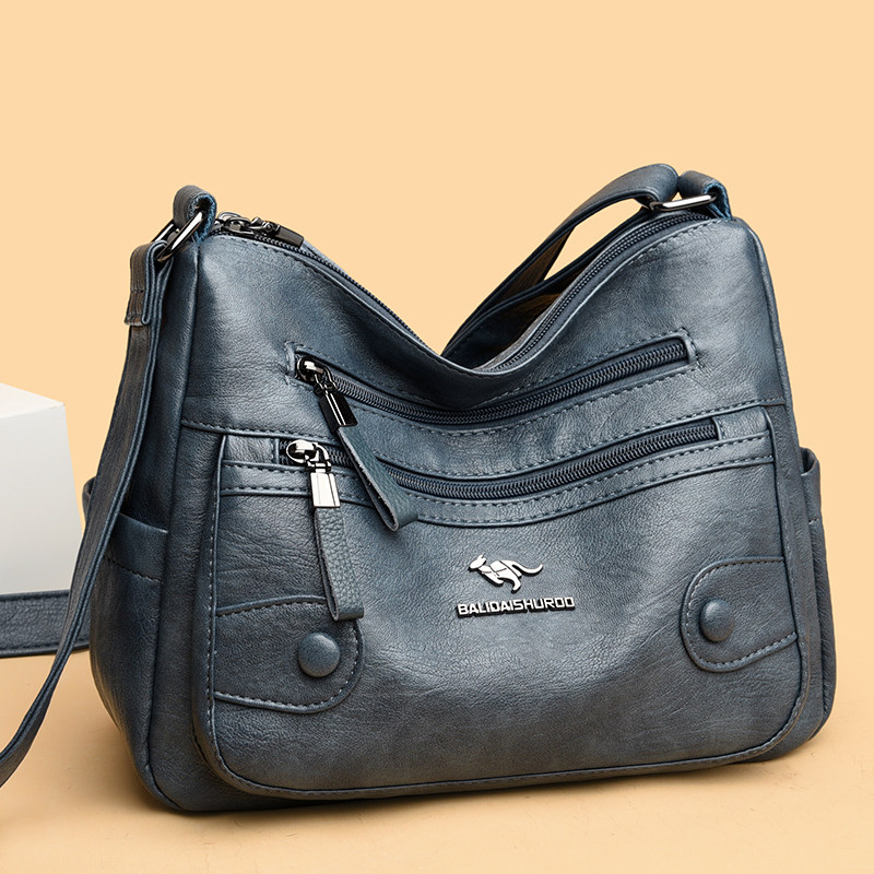 中老年包包女2026新款大容量软皮时尚百搭单肩斜挎包女士妈妈包