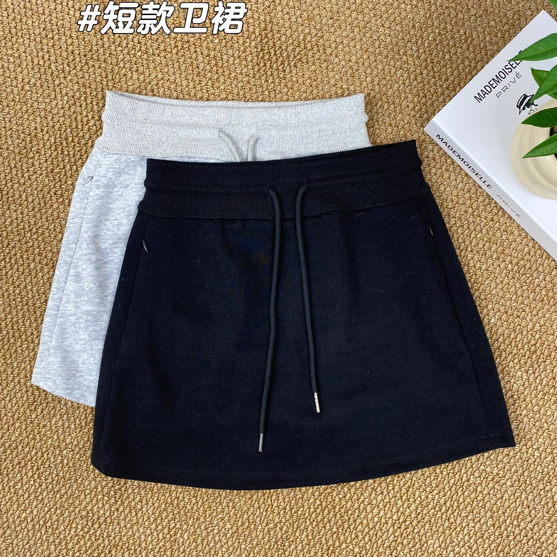 韩系简约松紧半身裙女2025夏季新