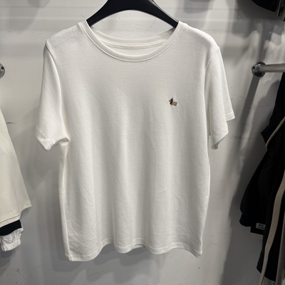 2026新款韩版宽松简约刺绣小鸡简约百搭短袖T恤女装夏圆领上衣