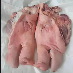 去骨生猪头肉新鲜冷冻去骨生猪头肉 生扒骨猪头肉20斤 原色白猪头