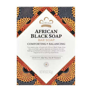 三件 美国Nubian Heritage努比亚非洲黑皂 洁面皂蜂蜜野花142g 包邮