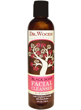 美国DrWoods洗面奶天然黑皂