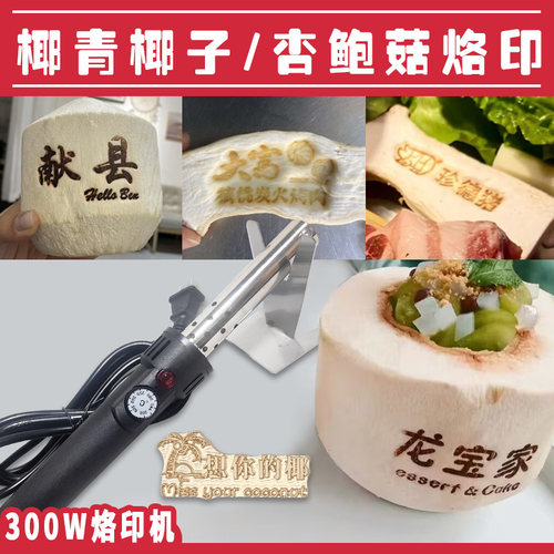 淘乐椰子椰青杏鲍菇定制铜模logo