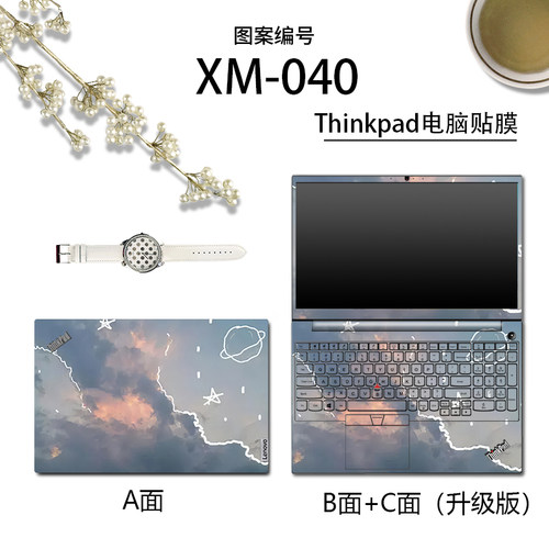 适用于ThinkPad P16s Gen4电脑贴纸P16V R14 Gen6笔记本贴膜T14S