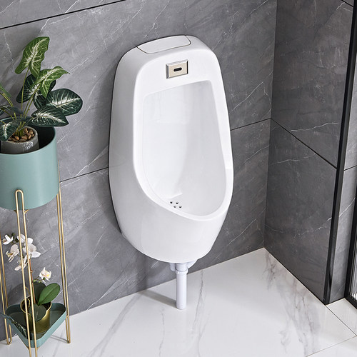 陶瓷小便器男士家用卫生间自动冲水尿斗厕所挂墙式感应小便斗尿池