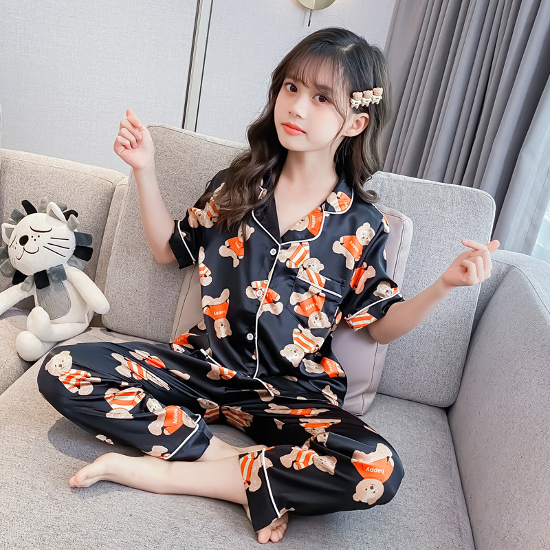 冰丝甜美可爱夏季冰凉凉家居服