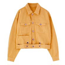 潮流新款 2019 5710213 秋冬破洞女士帅气牛仔夹克韩版 衣服春秋冬季