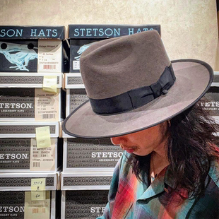 Miu&Go英国男士礼帽原版设计师款水滴顶羊毛大礼帽费多拉爵士帽