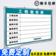 工程验收牌 施工告示 工程质量验收牌白板写字板定制内容定做小黑板车间工厂办公室可擦吸磁性大看板挂墙式