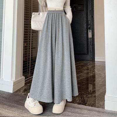 【有口袋】秋冬爆款山本半身裤裙女垂感高腰慵懒显瘦遮肉百搭中长