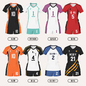 速干气排球比赛训练团队印号字 男女款 定制排球少年同款 排球服套装