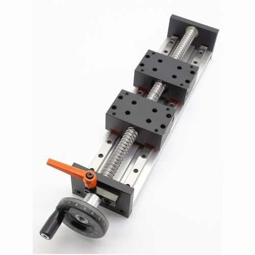 手动滑台模组滚珠丝杆双线轨