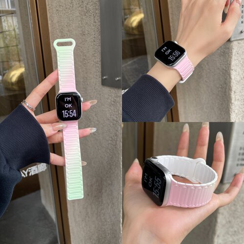 iwatchS11/10渐变磁吸硅胶表带