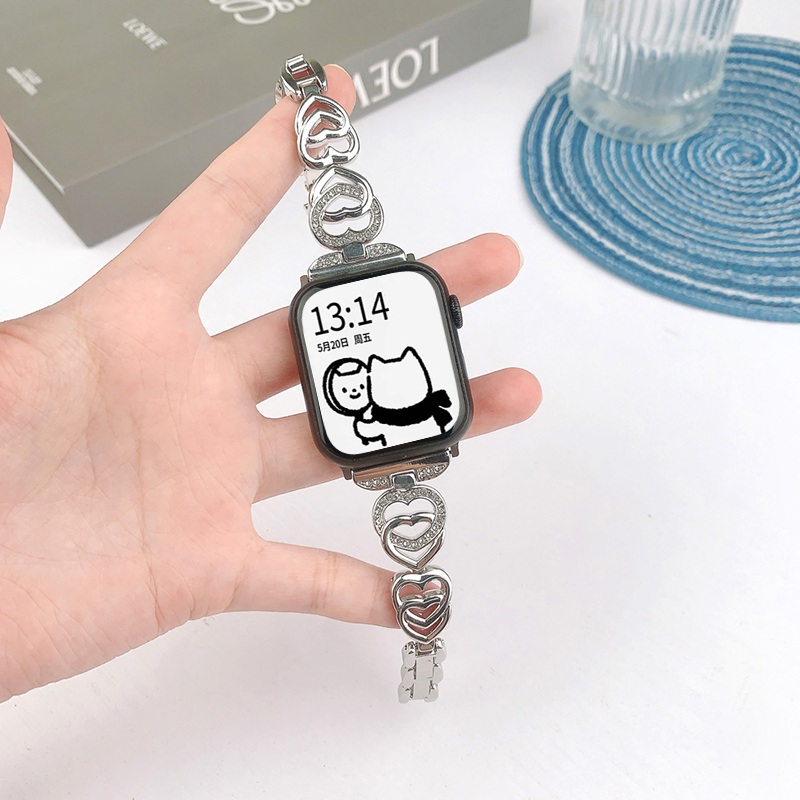 适用iwatch9表带高级感金属夏天