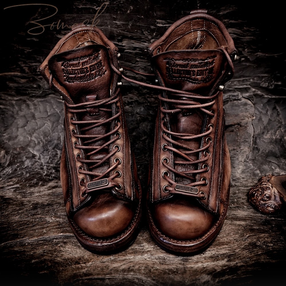 马腰皮真皮马丁靴子美式复古手工固特异伞兵日系机车登山鞋雅痞潮,流行男鞋,马丁靴,淘宝优惠券,粉丝福利购,淘宝优惠卷