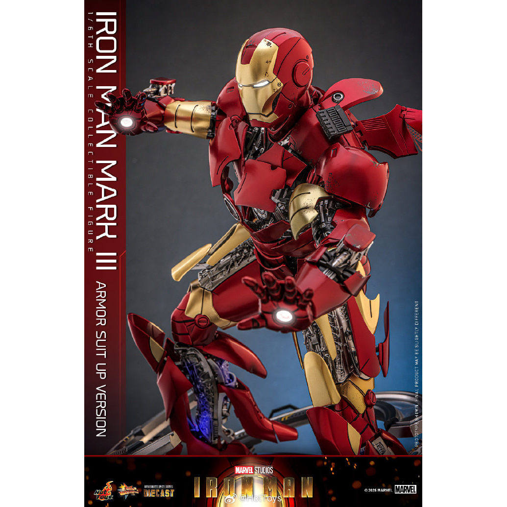 Hot Toys Iron Man Mark 3 Authentic Alloy Open Armor - Taobao product photo 2
