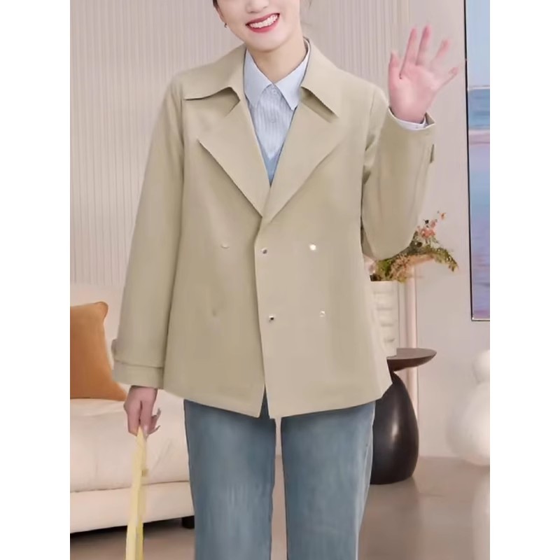 春秋新款时尚气质百搭风衣外套女
