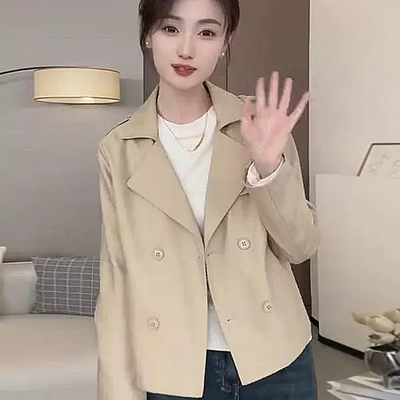 小个子风衣女短款休闲夹克外套