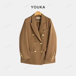 秋季新款时尚设计感大牌西装外套气质轻奢定制金属扣高端女士西服
