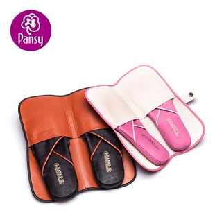 Pansy日本居家用防滑手工软底木地板静音情侣款礼品拖鞋9950/9960