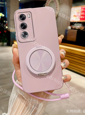 【天使眼】适用opporeno15手机壳reno14/13/12/11/10/9/8/7/6/5液态硅胶软pro简约男软女360旋转肤感支架挂绳