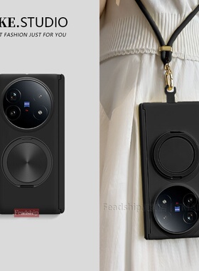 【中轴全包肤感挂绳】适用vivoxfold5手机壳支架华为mateX7x6x5x3斜跨FindN53荣耀magicv5vs3v2折叠zfold6