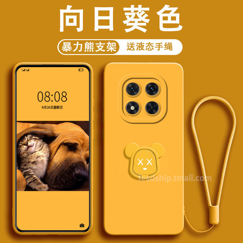 【天使眼暴力熊支架】适用红米note14手机壳液态硅胶note14pro+/note13软note13pro+个性note12男note12pro图片