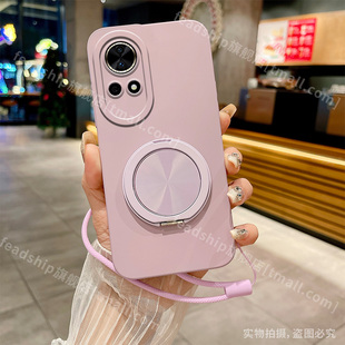 适用华为nova14手机壳nova13pro nova11 nova10硅胶软nova9 7软创意液态硅胶360旋转肤感支架 天使眼