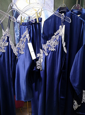 25LP纯真丝睡衣女重磅19姆桑蚕丝吊带睡袍外穿背心蕾丝新婚礼晨袍