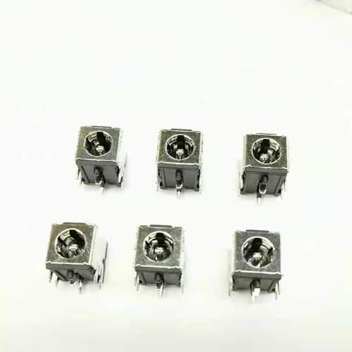 DC-007B显示器笔记本电源插座铜壳支架大电流直流母座5521/5525