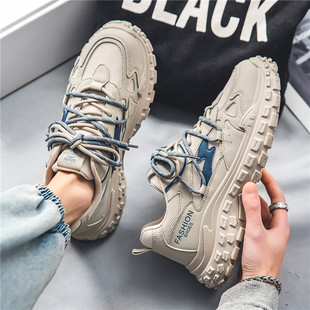 男2024夏季 百搭休闲厚底增高耐磨运动跑步男鞋 新款 时尚 韩版 老爹鞋