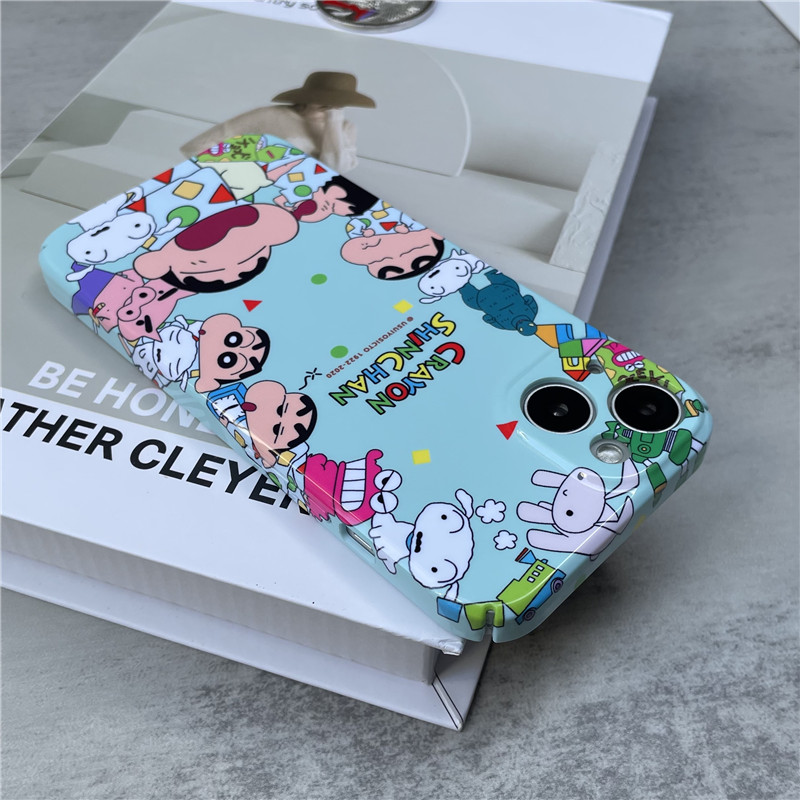 卡通可爱蜡笔小新苹果13全包硬壳