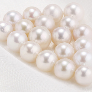 【爱迪生珍珠裸珠 大白珠】白色天然淡水珍珠baby链散珠裸珠吊坠