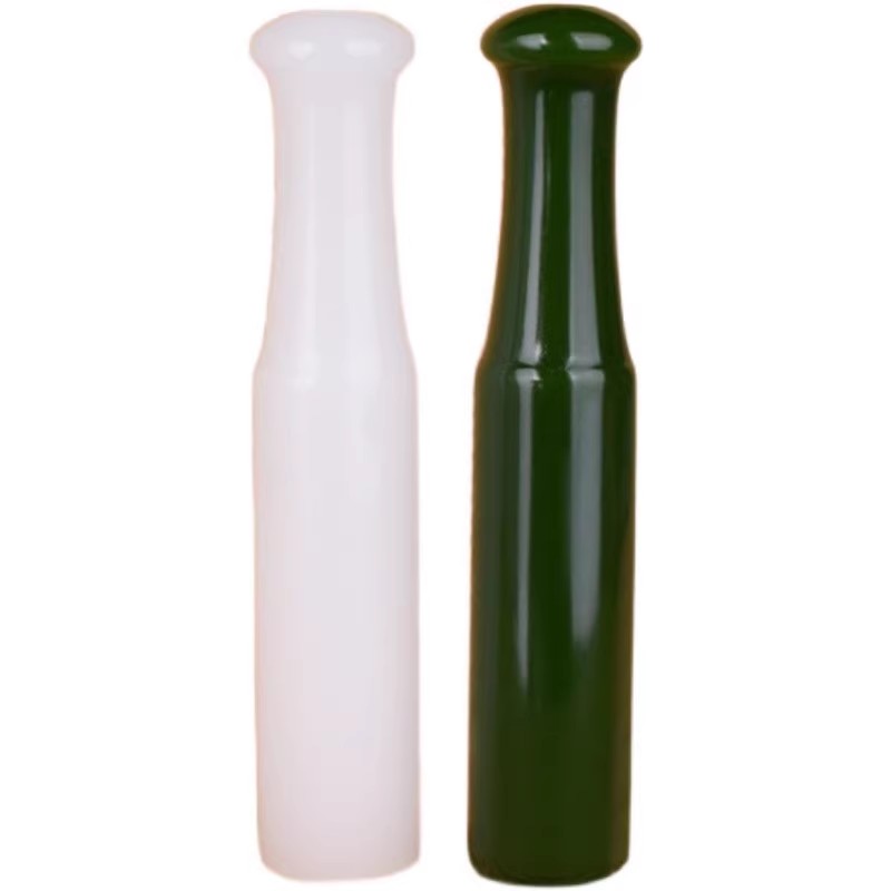 玉石烟嘴新料碧玉过滤嘴烟具仿新疆和田玉白玉老式旱烟嘴烟斗嘴